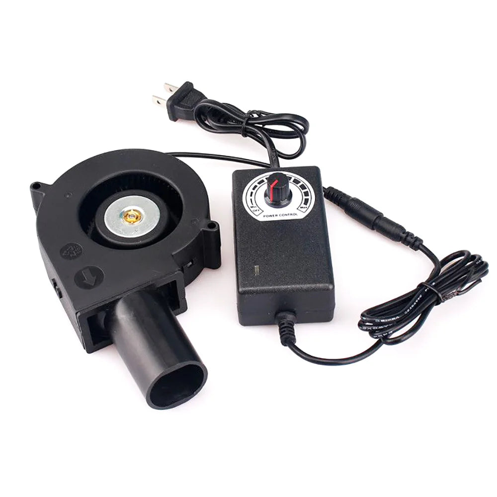 110V 220V Portable Air Blower for Barbecue &amp; Wood Stove - Silent &amp; Adjustable