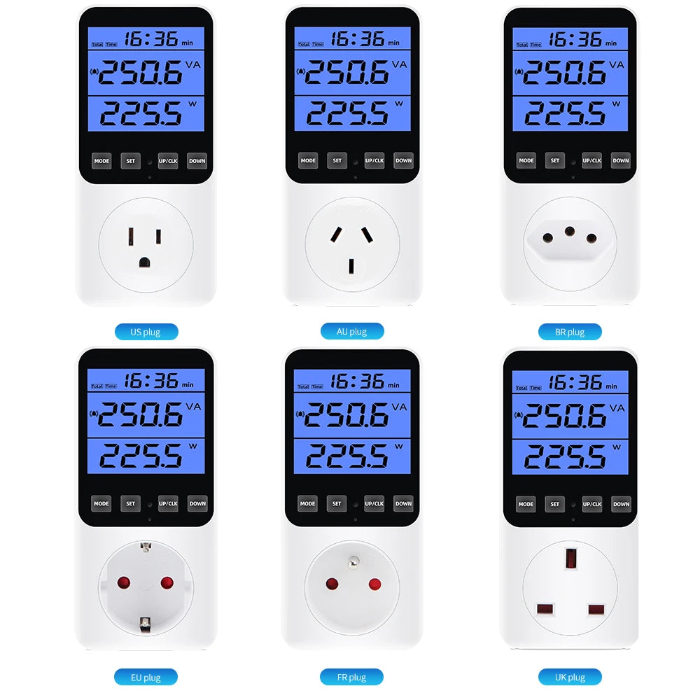Digital Wattmeter 220V EU Plug &ndash; Energy Usage Monitor
