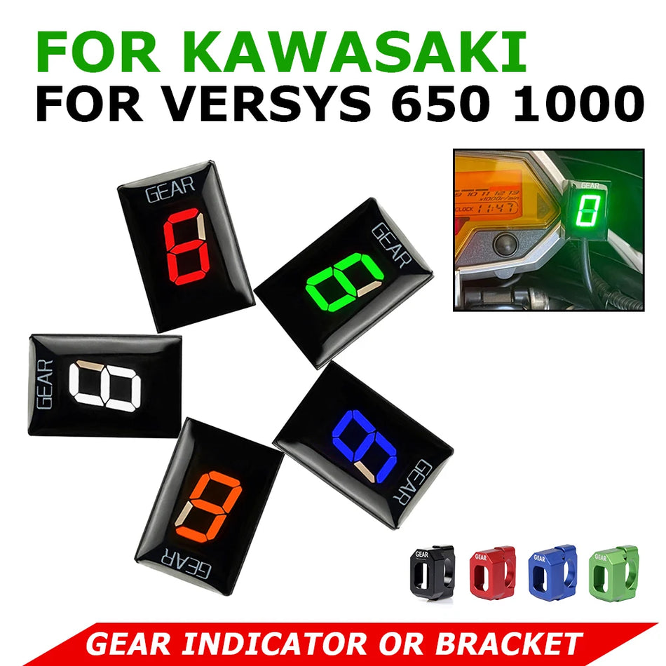 Kawasaki Versys Gear Indicator Display for Versys 650 and Versys 1000, Speed Meter, Made Of Plastic