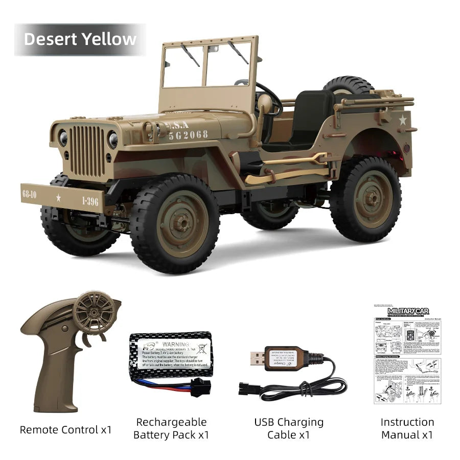 JJRC C8815 4WD Off-Road RC Car RTR Crawler &ndash; 2.4G Remote Standard Yellow