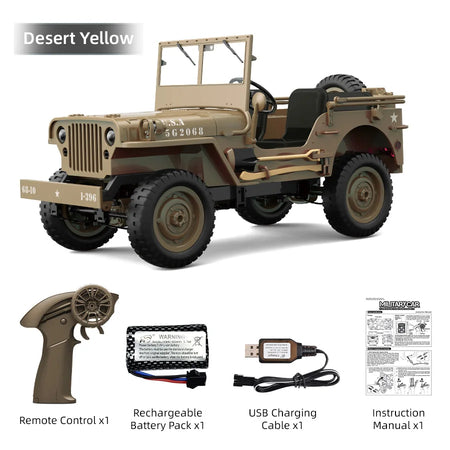 JJRC C8815 4WD Off-Road RC Car RTR Crawler &ndash; 2.4G Remote Standard Yellow