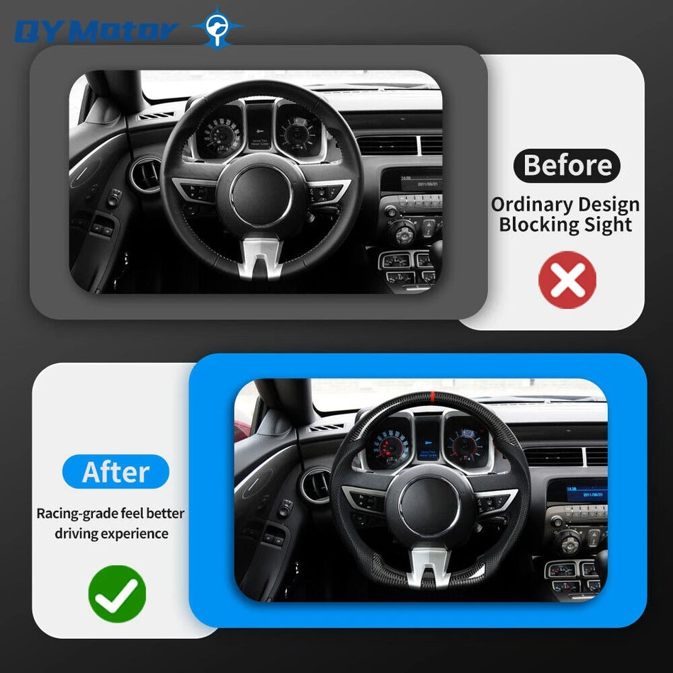 Chevrolet Camaro Реален Въглероден Влакно Волан с Перфорирана Кожа