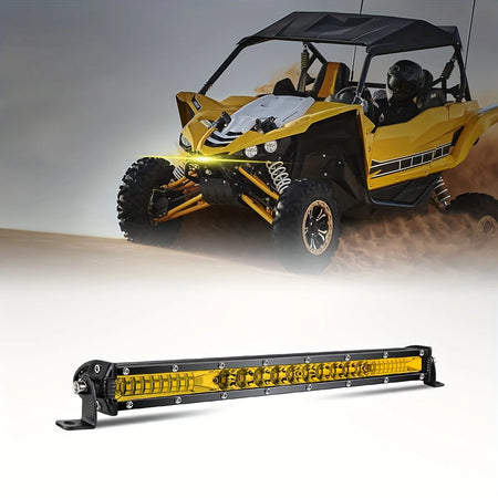 10 And 20 Inch LED Light Bar Off Road &ndash; Bright Flood Beam 1pc 10 inch yellow