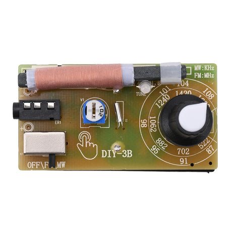 Digital Tuning Headphone Radio Kit - AM/FM 2 Band Stereo | DIY & Portable Pointer style