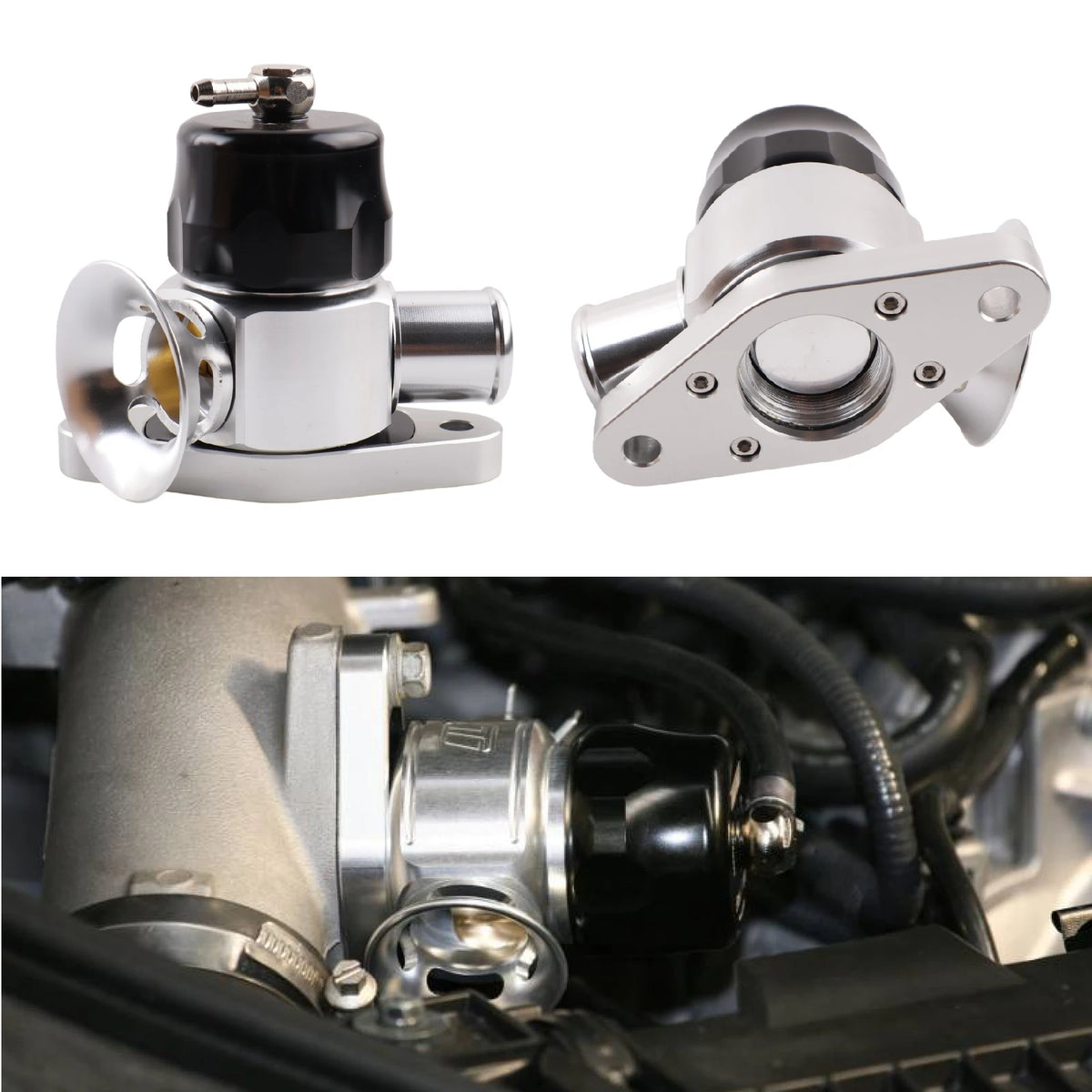 Blow Off Valve Dual Port Aluminum for Mazda Mazdaspeed 3 6 Subaru WRX by InterCyprus Trading Ltd