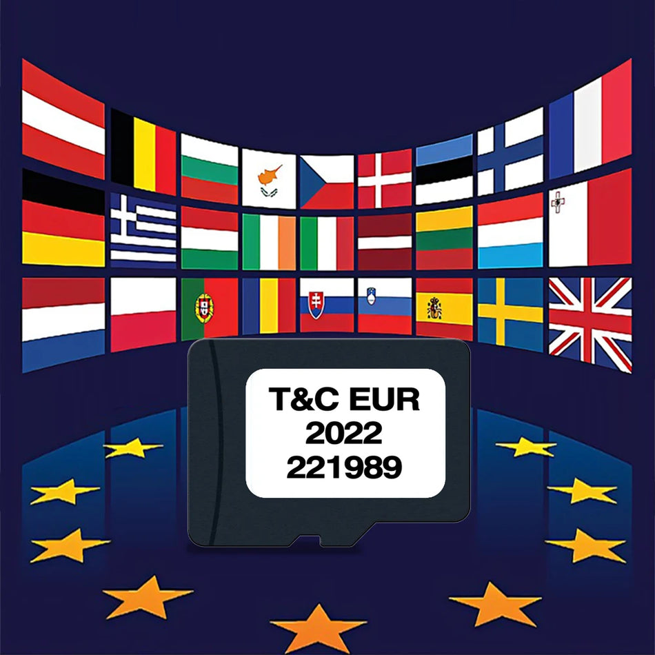 Naving 221989 Map TF Card Navi 2022 - EU Turkey Map Update CHINA