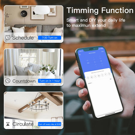 BSEED Zigbee 1 2 3 Gang 1 Way Smart Switch &ndash; Google Home