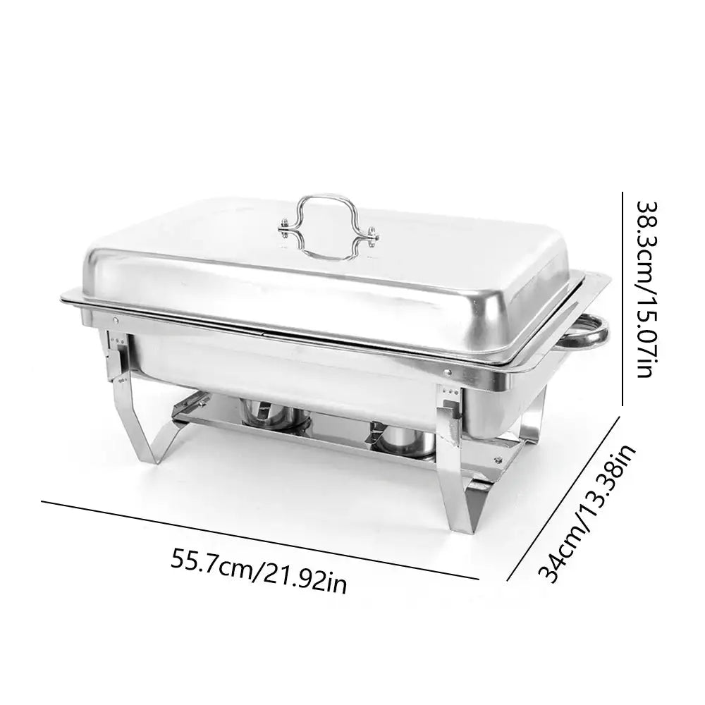 Chafing Dish Set &ndash; Durable Stainless Steel Mirror Finish