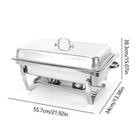 Chafing Dish Set &ndash; Durable Stainless Steel Mirror Finish