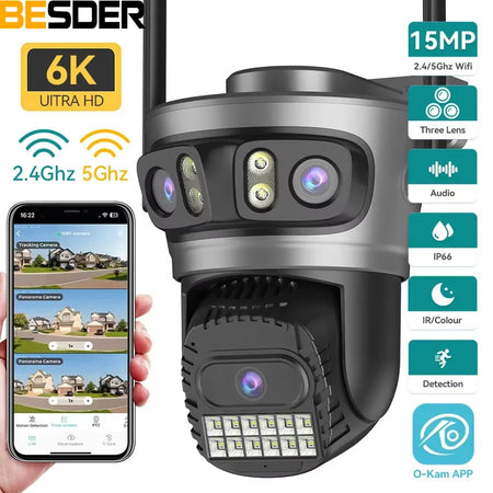 15MP Outdoor Security Camera with WiFi