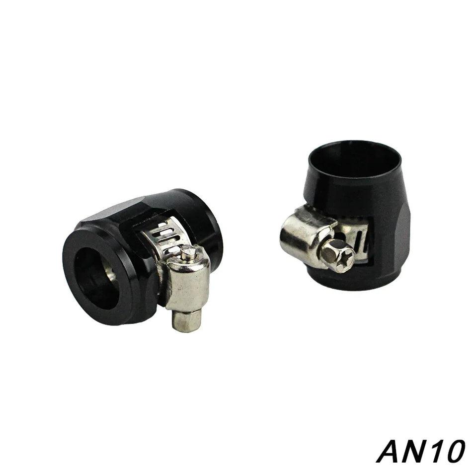 Colliers de Tuyau AN4 Aluminium 13mm, Paquet de 2 Universels pour Lignes de Carburant/Huile/Eau