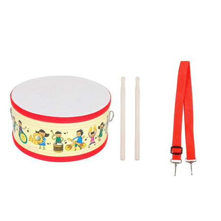 Double Sided Tambourine Drum Orff Cartoon &ndash; Educational Toy Yellow