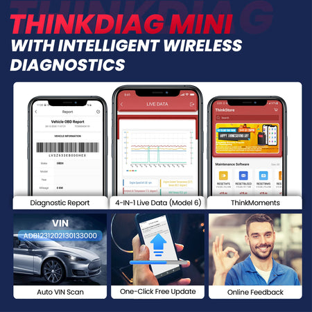 THINKCAR THINKDIAG MINI &ndash; Full System Diagnostics For Cars