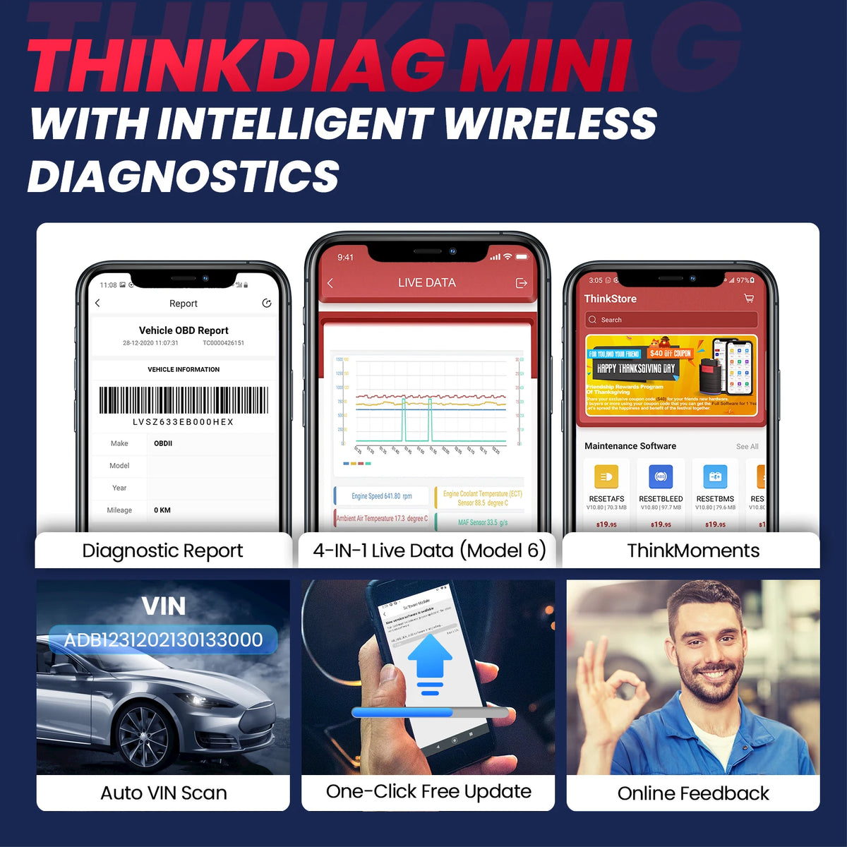 THINKCAR THINKDIAG MINI &ndash; System Diagnostics For All Cars