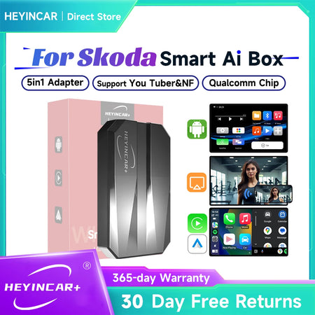 2025 HEYINCAR Smart AI Box &ndash; Wireless Android Auto and CarPlay Adapter