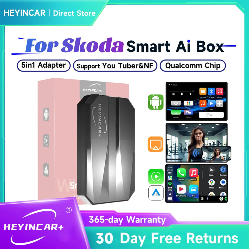 2025 HEYINCAR Smart AI Box &ndash; Wireless Android Auto and CarPlay Adapter