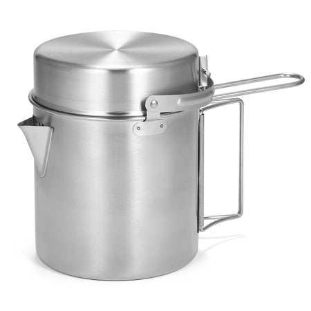 Stainless Steel Camping Kettle 1L &ndash; Foldable Handle 02