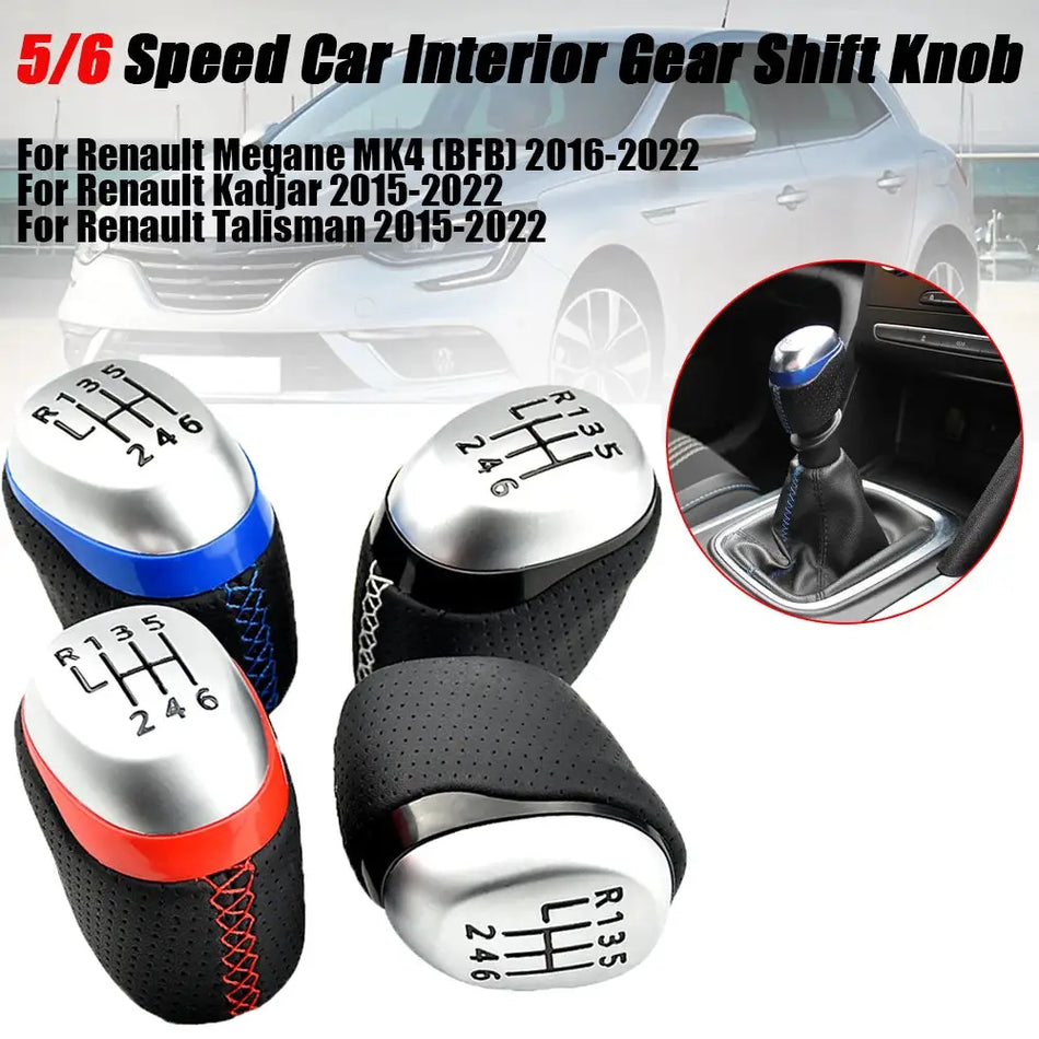 Gear Shift Knob ABS For Renault Megane Kadjar Talisman by InterCyprus Trading Ltd