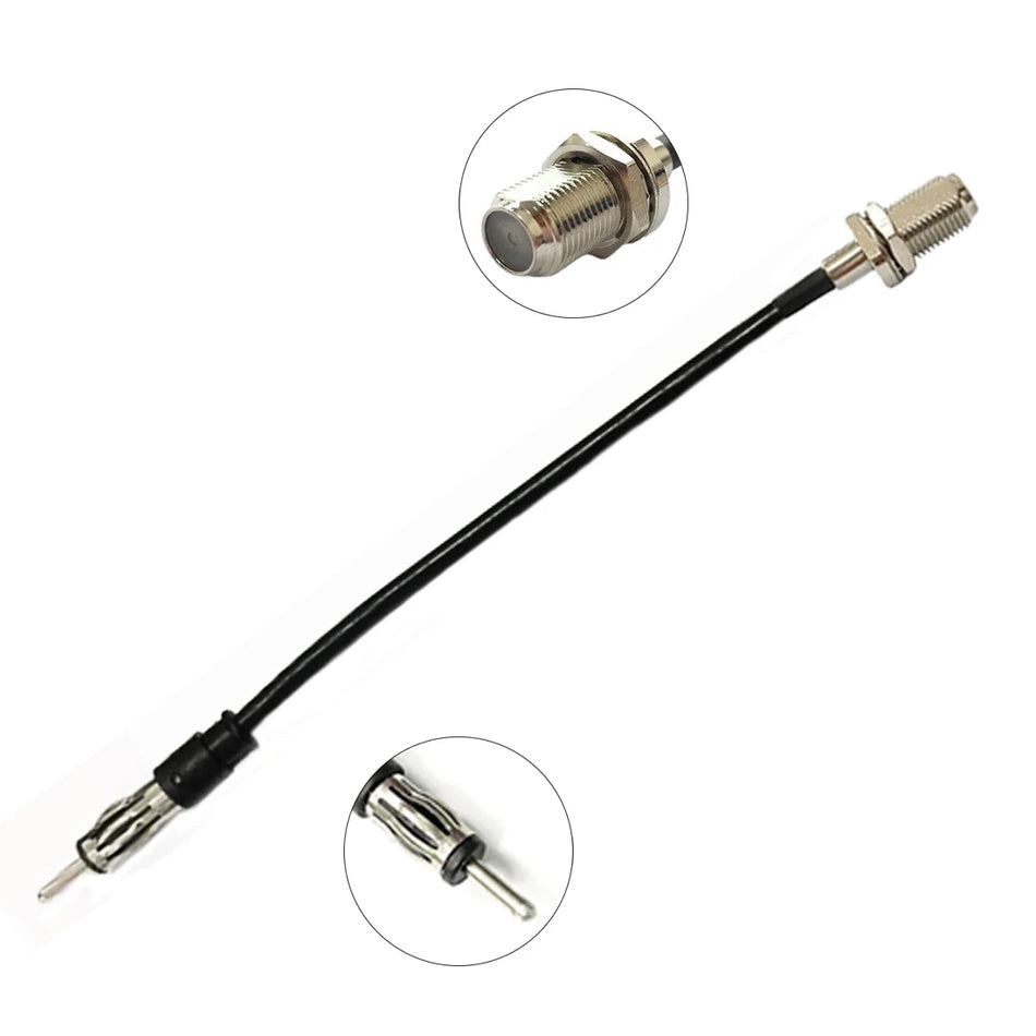 DAB Car Radio Antenna Adapter &ndash; 10cm DIN Male To F Female Default Title