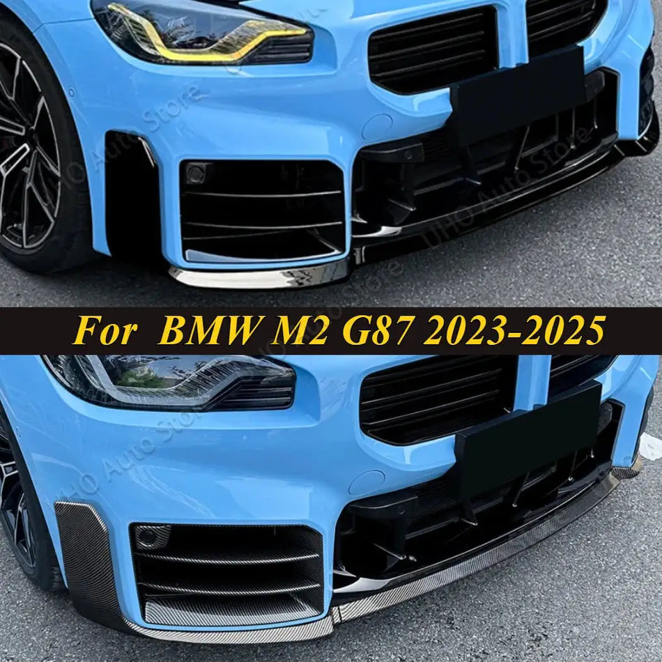 MP Στυλ Γυαλιστερό Μαύρο ABS Προφυλακτήρας Χείλος Spoiler Για BMW G87 M2