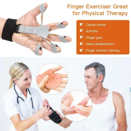Hand Grip Strengthener for Athletes &amp; Musicians - 6 Resistance Levels