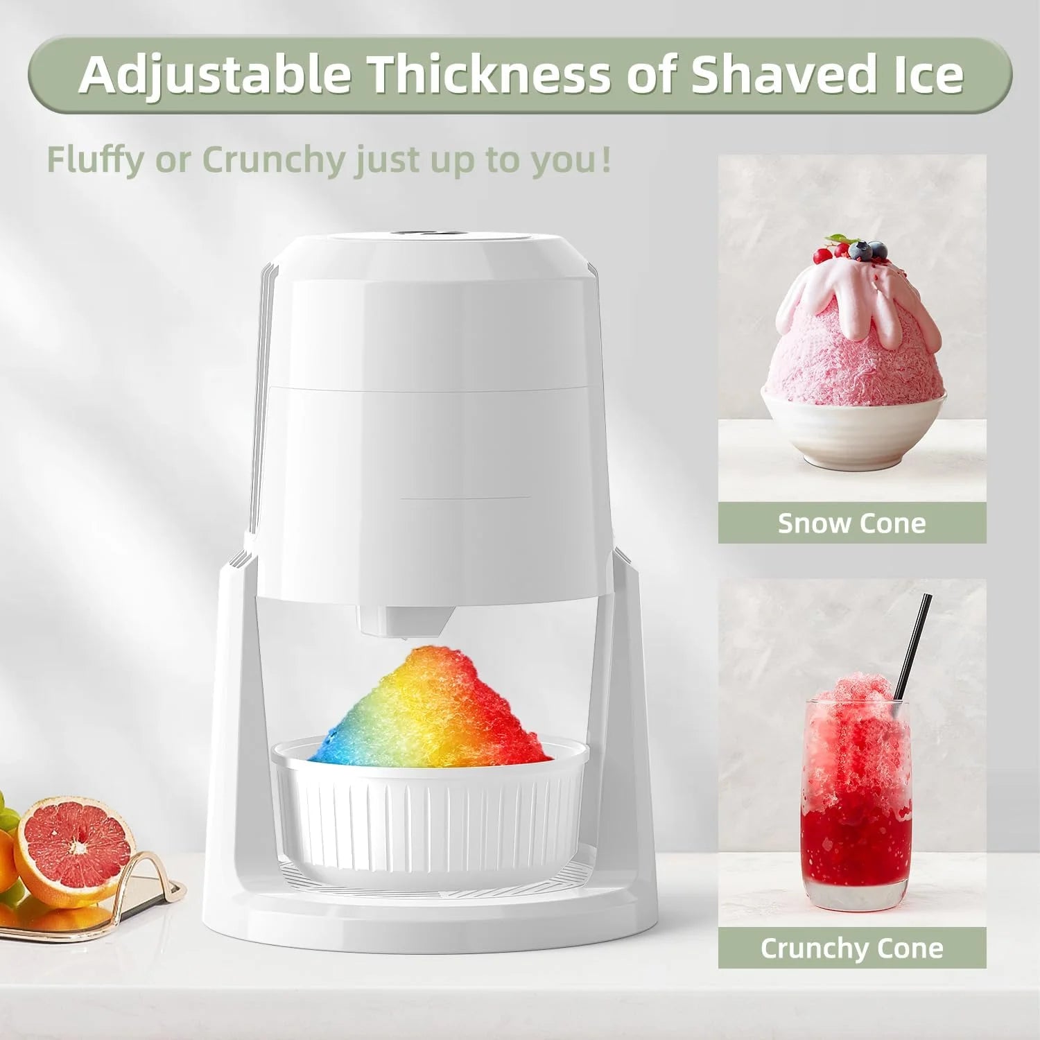Ice Shaving Machine &ndash; Two Speed Adjustable For Household