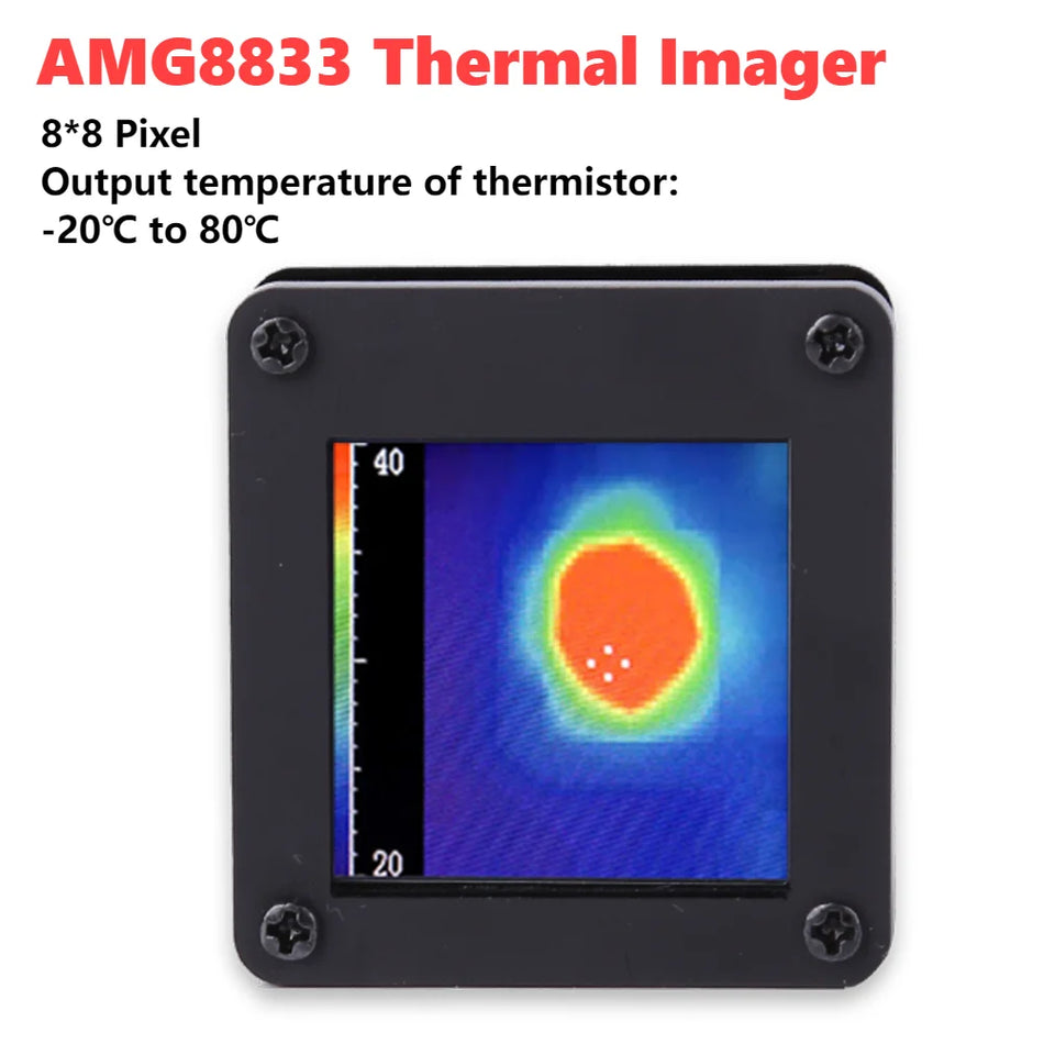 AMG8833 Handheld Infrared Thermal Imaging Camera, High Precision 8x8 Pixel Sensor, Temperature Detection -20u2103 to 80u2103