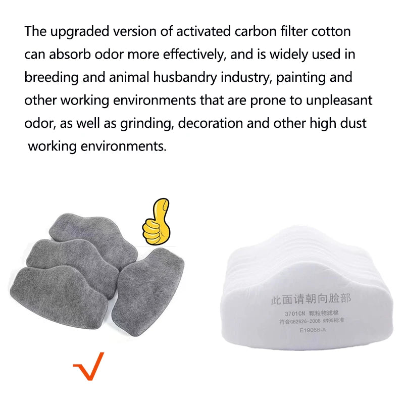 3701 Activated Carbon Filter Cotton &ndash; Odor Absorption