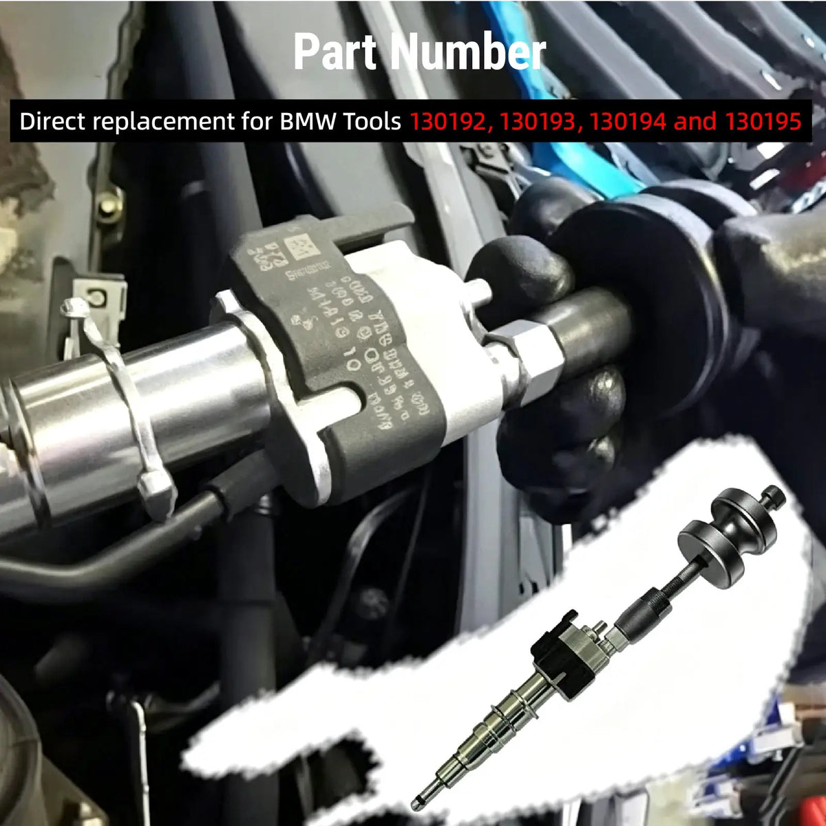 PIKBUK High Quality Car Engine Injector Puller Seal Installer Tool Set 130192 130194 130193 For BMW N63 N54 N14 N18 Engine by InterCyprus Trading Ltd