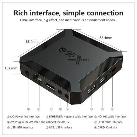 X96Q Smart Android TV Box with 4K Support &amp; Android 12.0