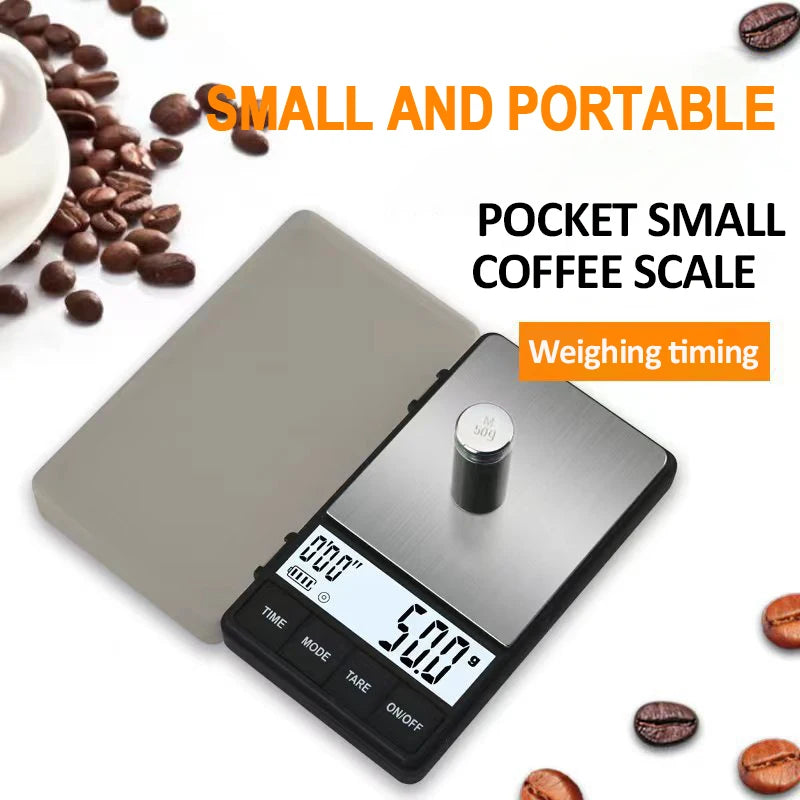 Mini Pocket Coffee Scale 1Kg 0.1g LCD &ndash; Backlit Display