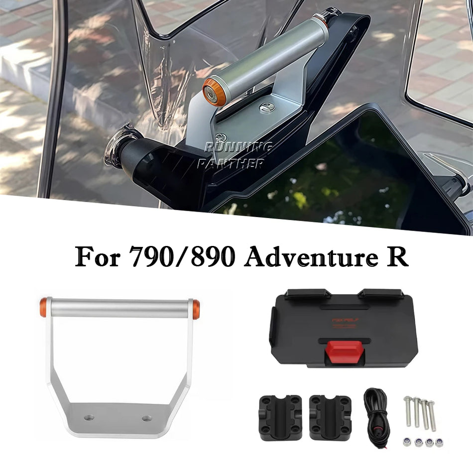 Motosiklu GPS telefona turētājs ar bezvadu uzlādi 890 Adventure modelim