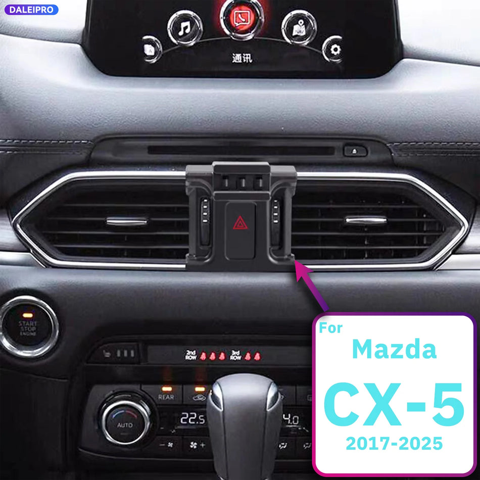ABS Phone Holder Base With 66W Charging for Mazda CX-5 KF 2017-2025