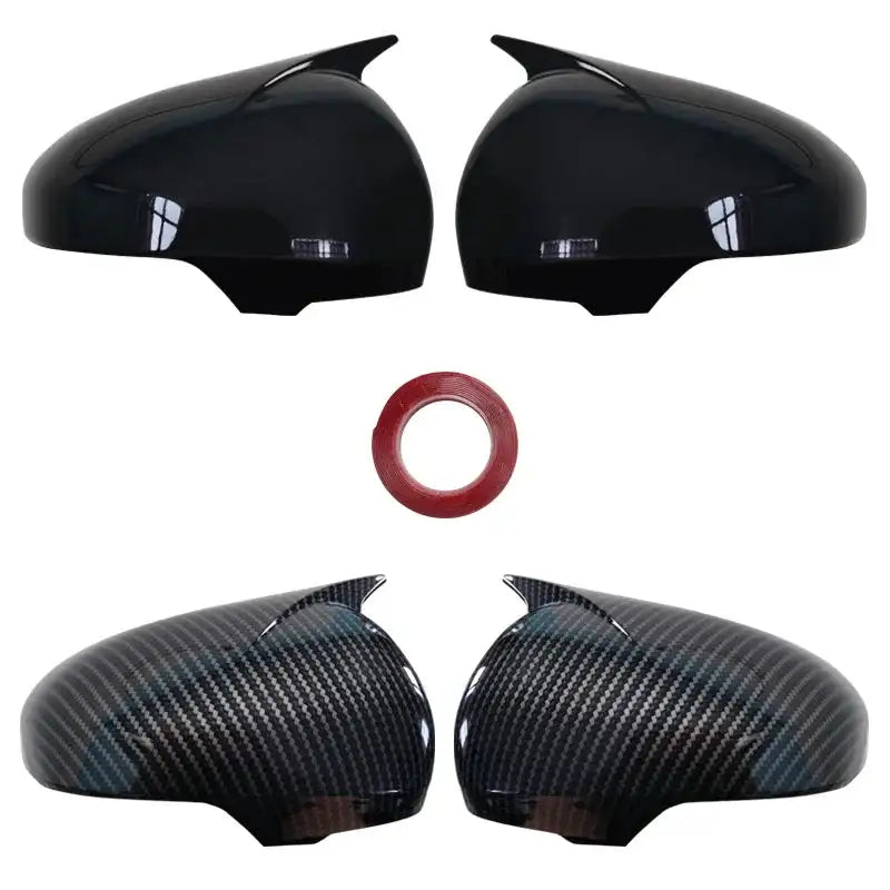 Carbon Look Wing Side Rearview Car Mirrors Wing Side Mirror Cover Cap for Toyota Mark X Reiz 2010 - 2016