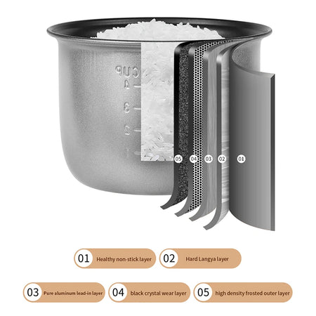 Zhigao Mini Rice Cooker - Compact &amp; Efficient
