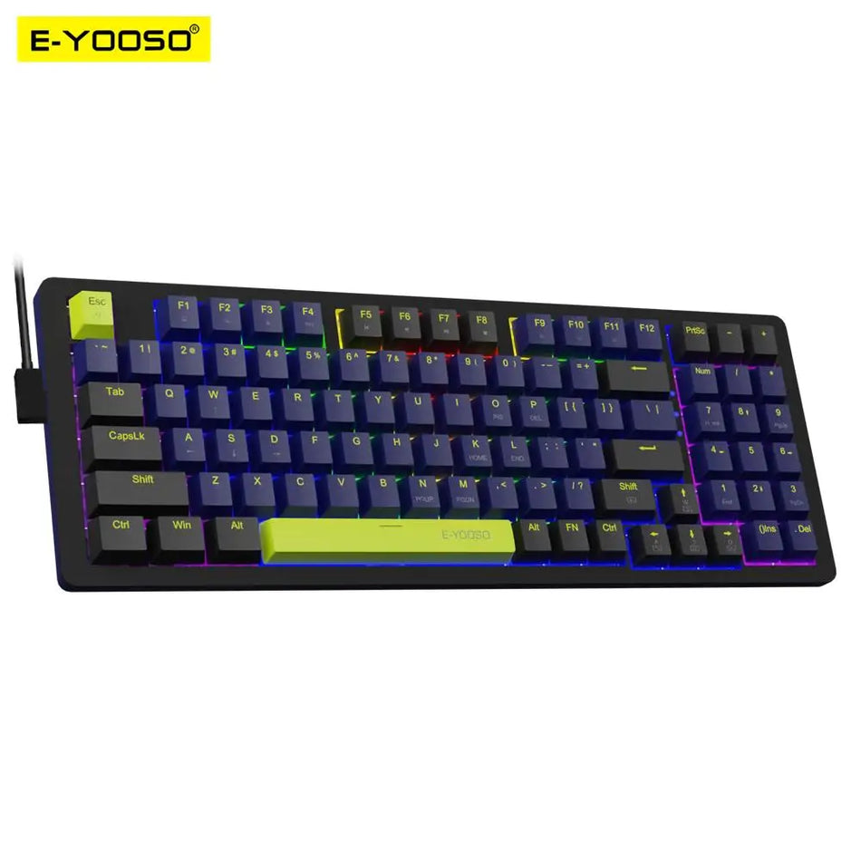 E-YOOSO Z94 USB Mechanical Keyboard - Monochrome Backlit
