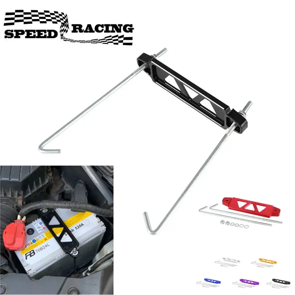 Car Racing Battery Tie Down Hold Bracket Compatible For Honda Civic EG DEL SOL S2000 Acura Integra Car Accessories BT-1005 by InterCyprus Trading Ltd