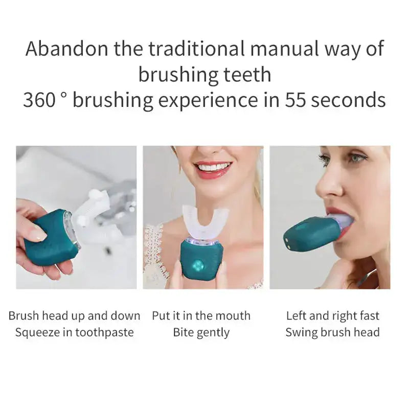 360 Degree Intelligent Sonic Electric Toothbrush Waterproof
