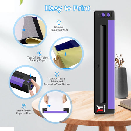 Bluetooth Thermal Tattoo Stencil Printer &ndash; USB And BT Ready