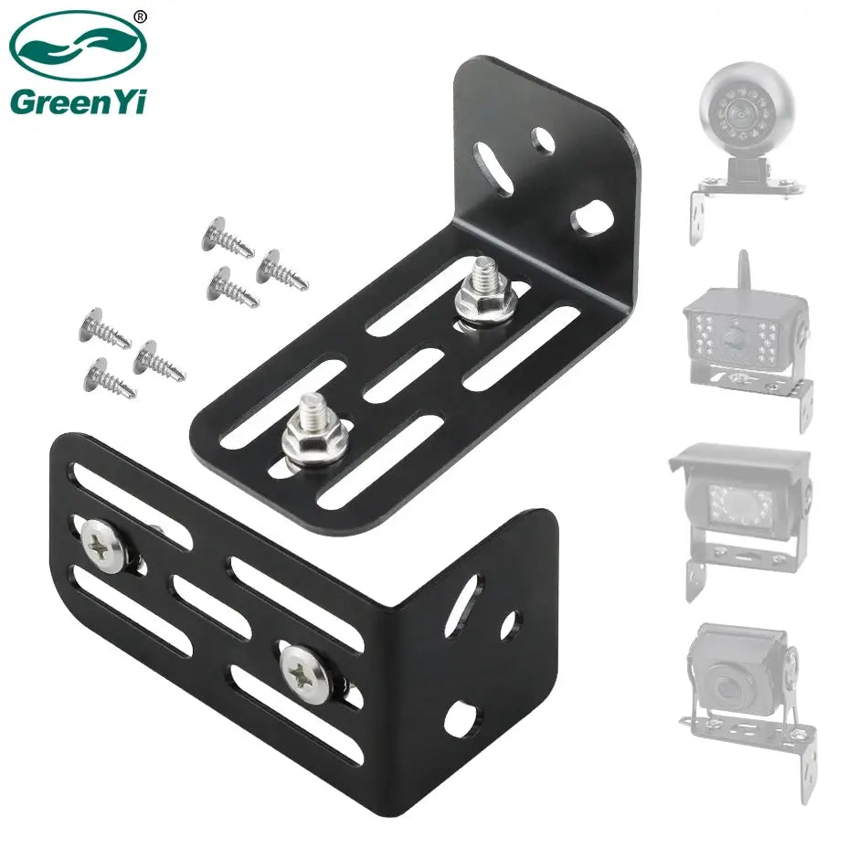Stainless Steel L Shape Bracket With Screws For Truck Bus Camera Mount by InterCyprus Trading Ltd