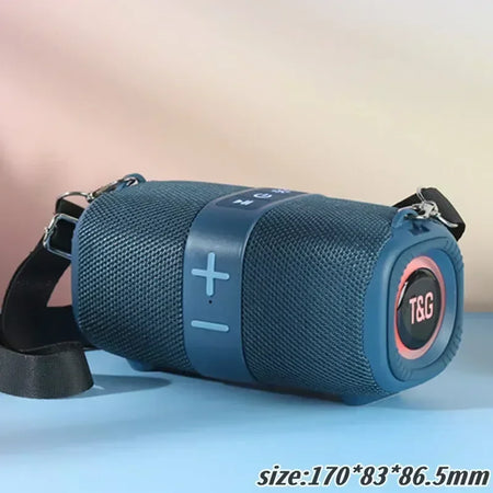 TG667 Outdoor Portable Dual Bluetooth Speaker with RGB and Subwoofer Blue