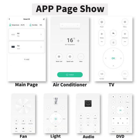 Tuya WiFi IR Remote Control with Temperature and Humidity Sensor for Smart Home