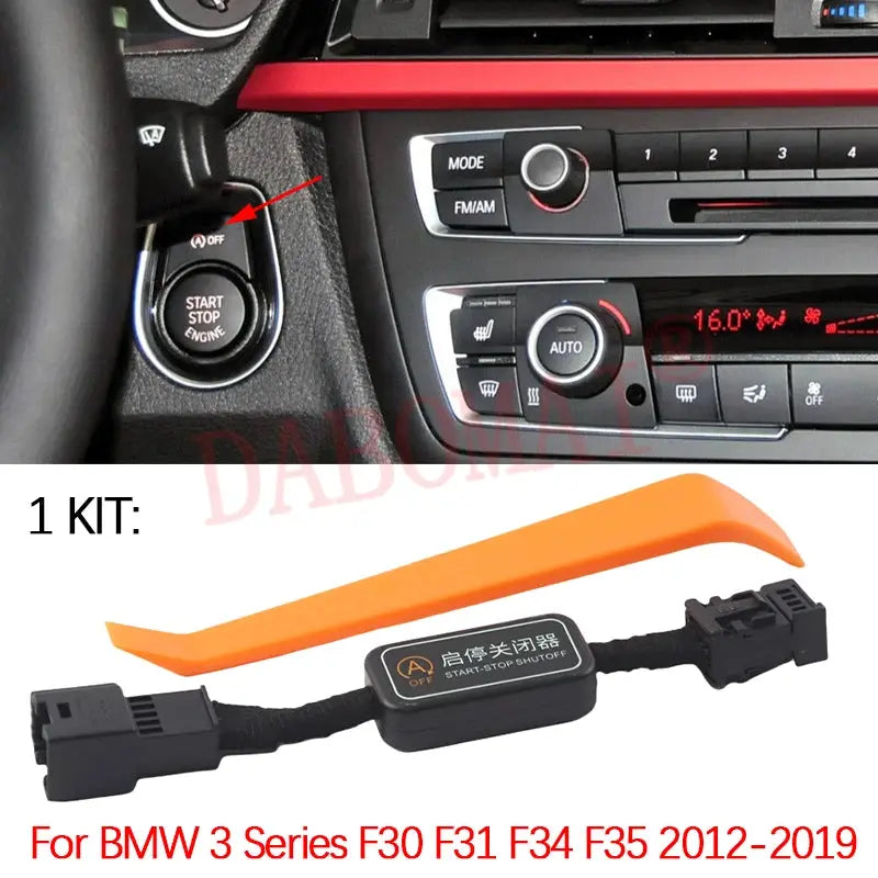 For BMW 1 2 3 4 5 6 7 X2 X3 X4 X5 X6 F20 F30 F07 F10 Car Automatic Stop Start Engine System Off Cable Plug and Play Eliminator by InterCyprus Trading Ltd