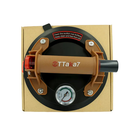 Vacuum Suction Cup 8 Inch 250kg &ndash; Real-Time Pressure Gauge Brown