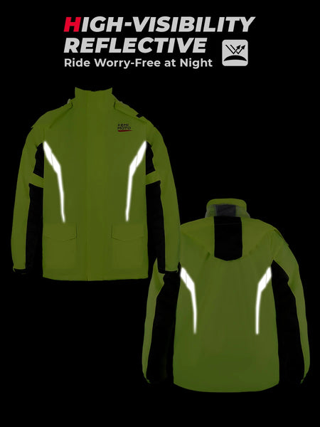 Motorcycle Raincoat Split Suit Waterproof &ndash; Reflective Gear