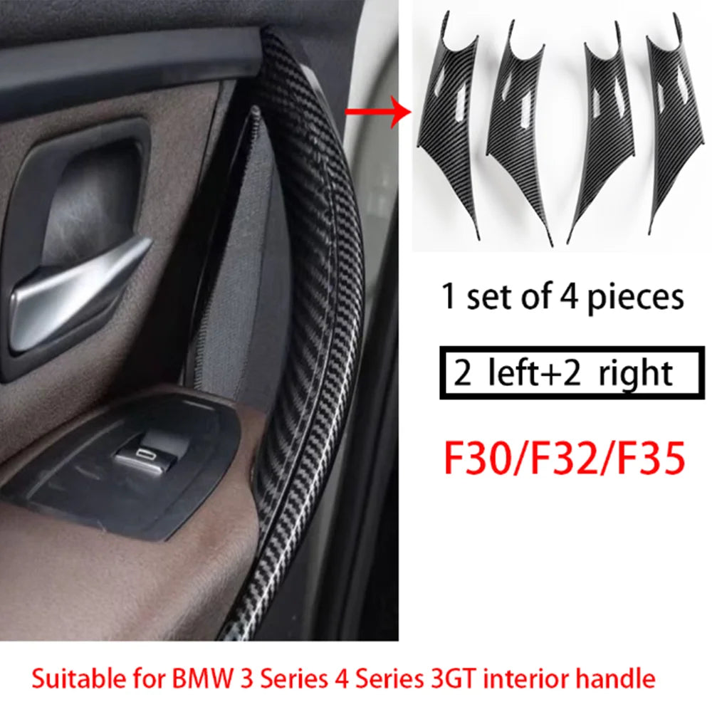 F30 Interior Door Handle Cover Pull Trim Door Trim Protective Cover for BMW 3 Series 2013-2019 F31 F32 F33 F34 F36 F80 F82 F83 by InterCyprus Trading Ltd