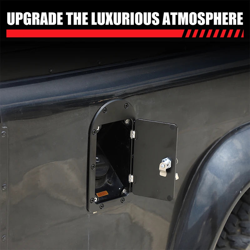 Adesivo piastra inferiore serbatoio carburante nero Defender 90 110