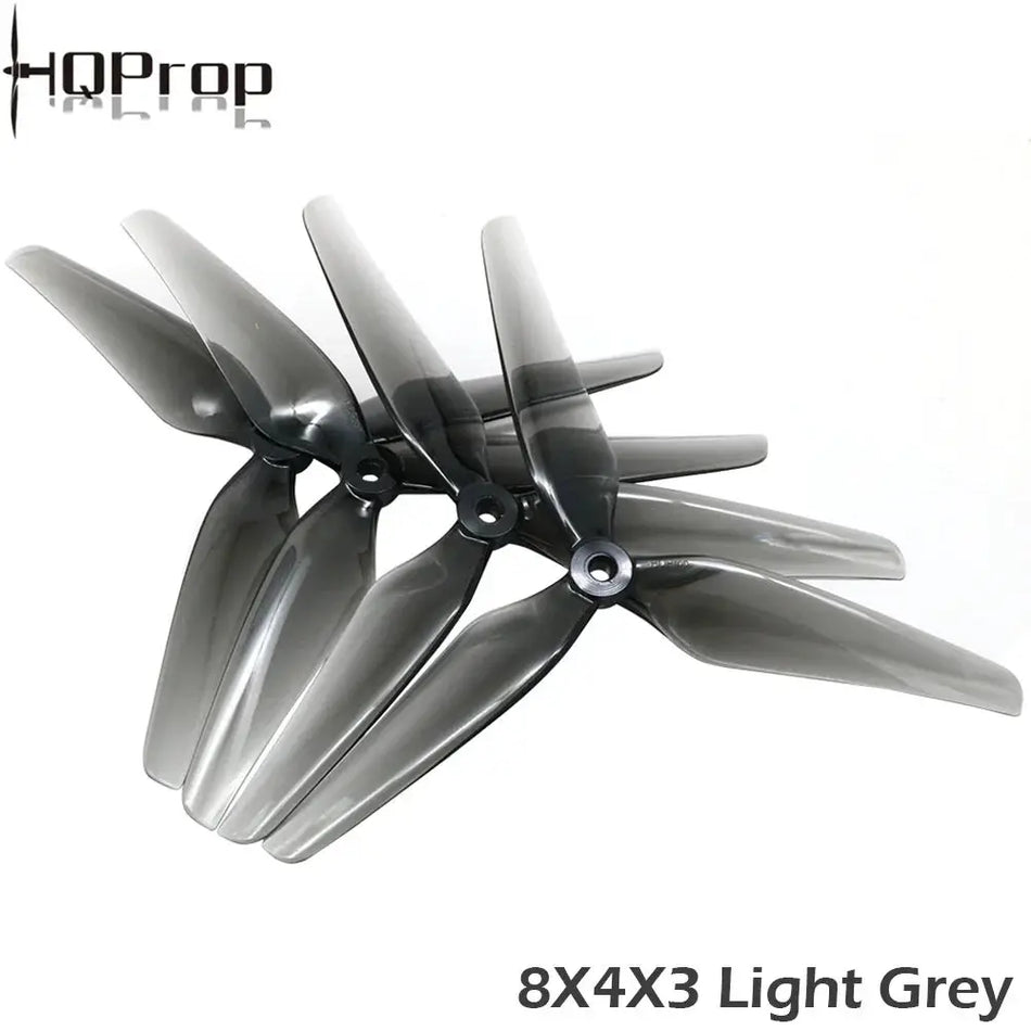 2Pair HQProp 8X4X3 8040 3-Blade Black-Glass Fiber Nylon Propeller for 8inch Multirotor X-Class MacroQuad FPV Drones (2CW+2CCW) by InterCyprus Trading Ltd