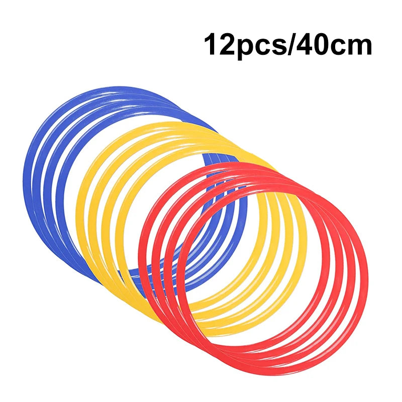 AMYOGA Agility Training Rings for Soccer and Football Skills 12pcs 40cm