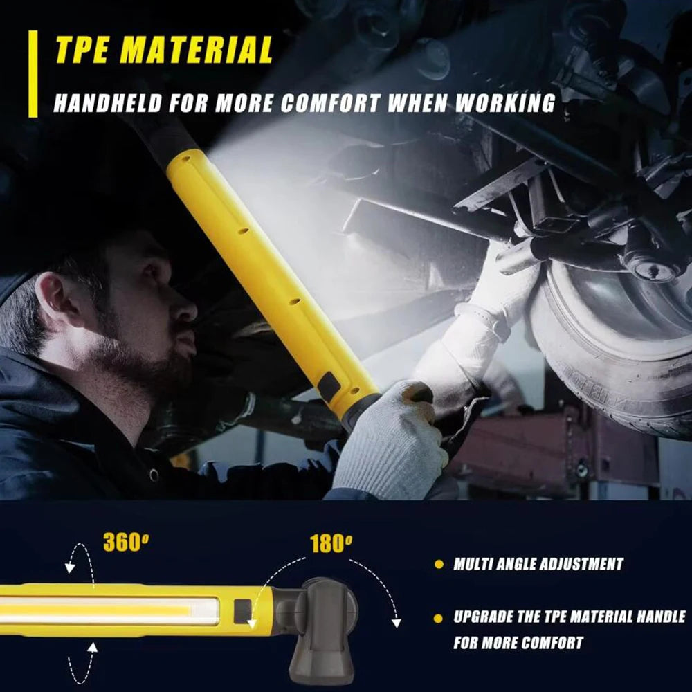 Super Bright Magnetic Work Light &ndash; Powerful 5200mAh Rechargeable Battery